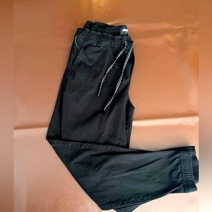 RSQ BLACK PANTS JOGGERS (LARGE)